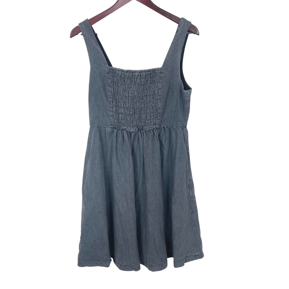 Womens Dress Sz l SMocked Jumper Skater Western Grunge Cottage Twee Overall Mini